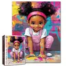 Tucocoo 1000-Piece Cute Graffiti Girl Jigsaw Puzzle, Colorful Street Art Portrait, Eco-Friendly & Durable Recycled, Brain Teaser Game, Stress Relief, Wall Decor, Gift for Adults (Graduations, Birthdays) 27.5x20in (70x50cm)