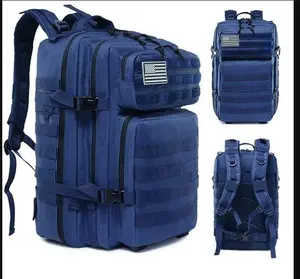 Military Molle System 45L tactical backpack Color: Navy Blue