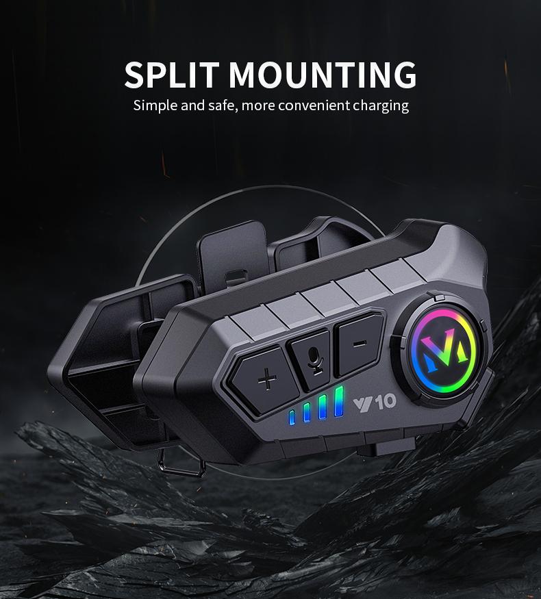 Y10 Motorcycle Helmet Headset Stereo Voice Control Bluetooth Hands Free Call 2000mAh With Ambient Light Y10 Motorcycle Helmet Headset Stereo Voice Control Bluetooth Hands Free Call 2000mAh With Ambient Light