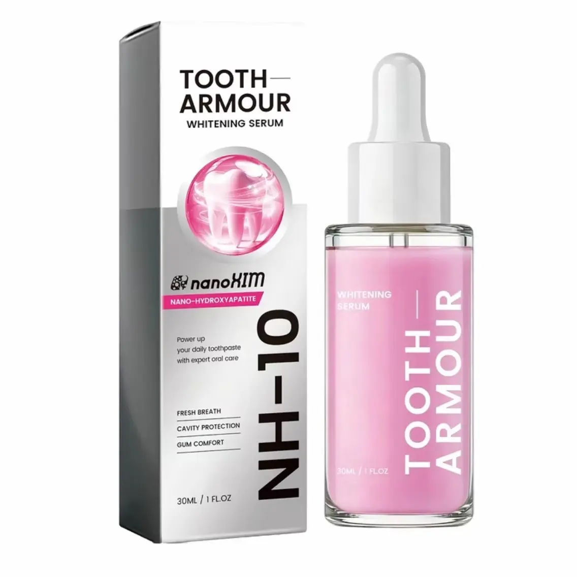 Tooth Armour Nano-Hydroxyapatite Remineralizing Dental Care Serum – Enamel Repair, Sensitivity Relief, Cavity Protection | 30 ml