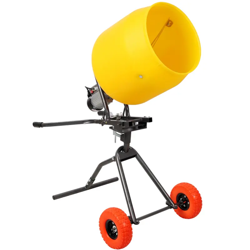 3.5 CUFT/100L Portable Electric Poly Drum Concrete Mixer, Heavy Duty Power Cement Mixing Machine for Mortar, Stucco and Fodder, 115V/60HZ  CSA certificated