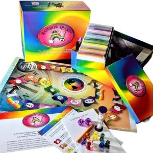 Rainbow Quest - LGBTQ+ Party Board Game with Colorful Rainbow Pathway, Skill and Strategy Elements, Fun Challenges for All Players