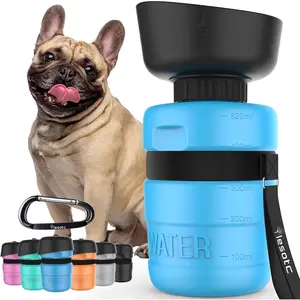 Lesotc Dog Water Bottle, Portable Dog Water Dispenser, Leak Proof Dog Travel Water Bottle, Squeeze Pet Water Bottle for Walking on the Go, Dog Hiking Accessories for Outdoor Walking, Hiking, Travel lesotc