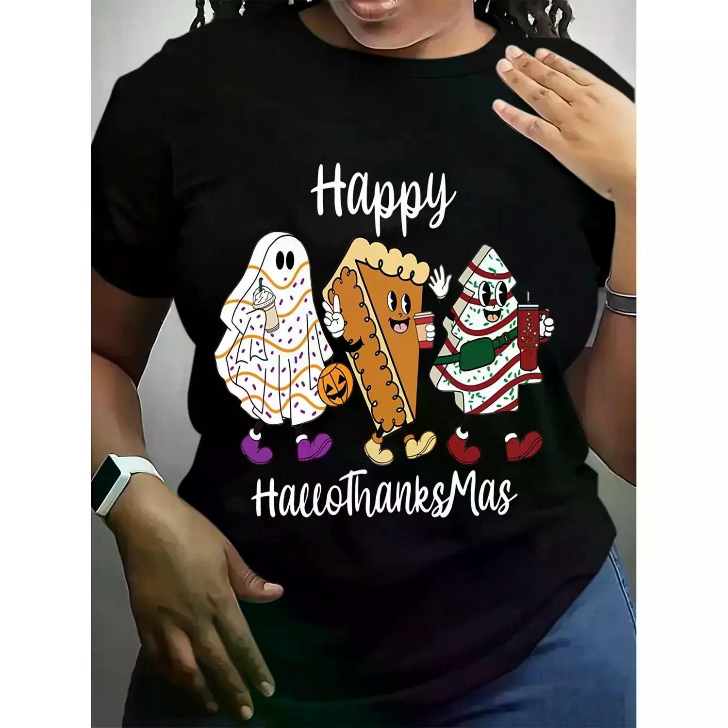 Happy HalloThanksMas Shirt, Holiday Season Sweatshirt, Holiday Gnome Shirt, Halloween Shirt, Thanksgiving Shirt, Christmas Shirt,Holiday Tee