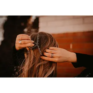 Navajo Pearl Inspired Claw Clip