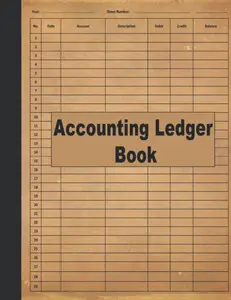 Accounting Ledger Book: Account Ledger Book, Bookkeeping Record Book, Small Business Income Expense, Accounting Journal Entry Book, Ledger Notebook Business Home Office School, 8.5 x 11