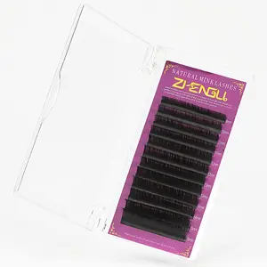 New natural soft 12 row single round hair thick false eyelash adhesive combination Makeup Lash Extensions Eyelashes Extensions Cosmetic Eyelash Extension Lash Extension