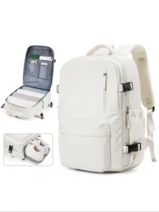 Unisex Large Capacity Travel Backpack, Lightweight Comfortable Organized Portable Zipper Backpack with Independent Shoe Compartment, Durable Laptop Backpack for Business & Travel