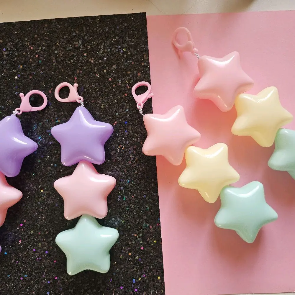 puffy star keychains
