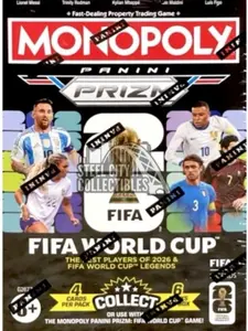 2026 Panini Prizm Monopoly FIFA World Cup Soccer 6-PACK Blaster BOX