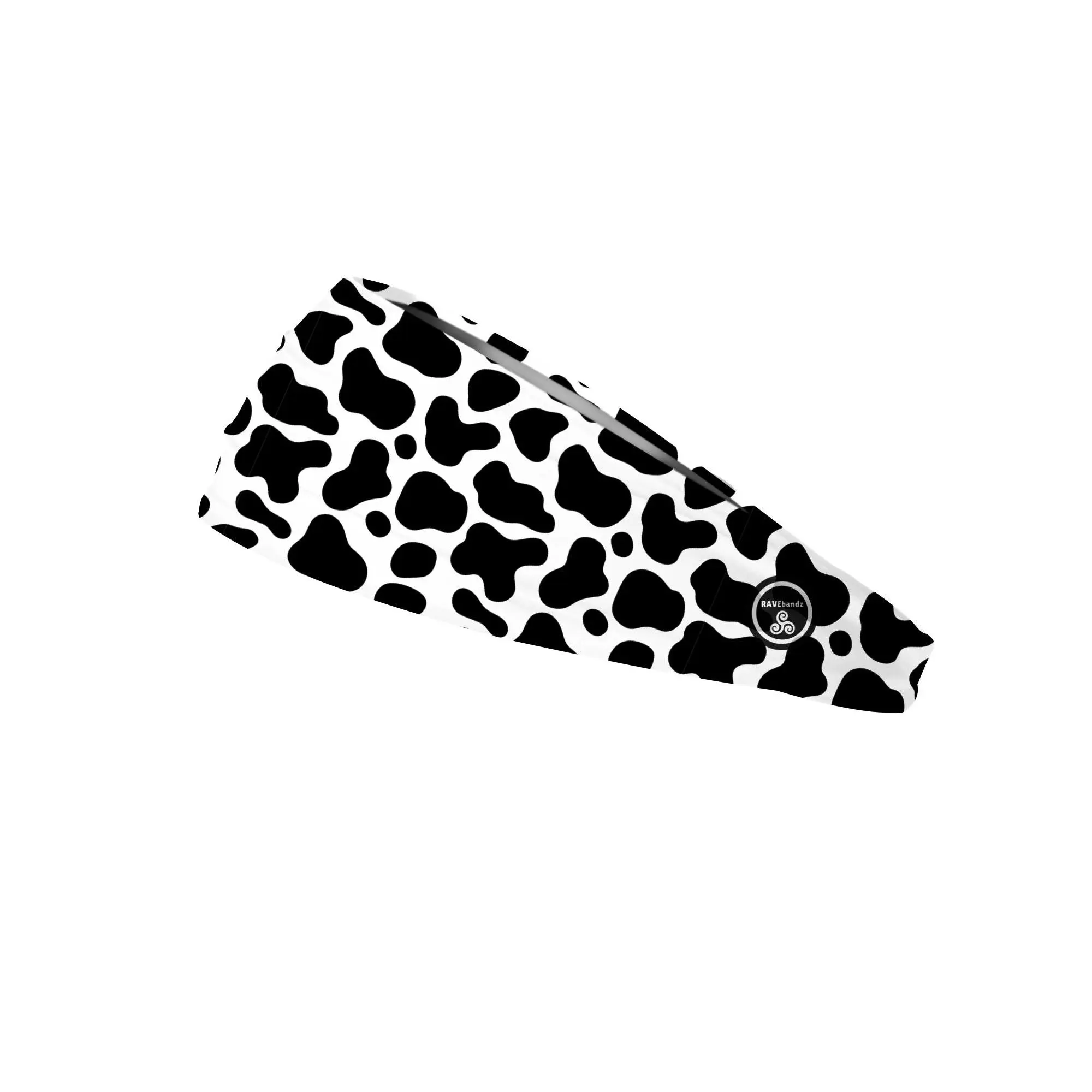 RAVEbandz The Pro - Wide Stretch Headband (Cows)