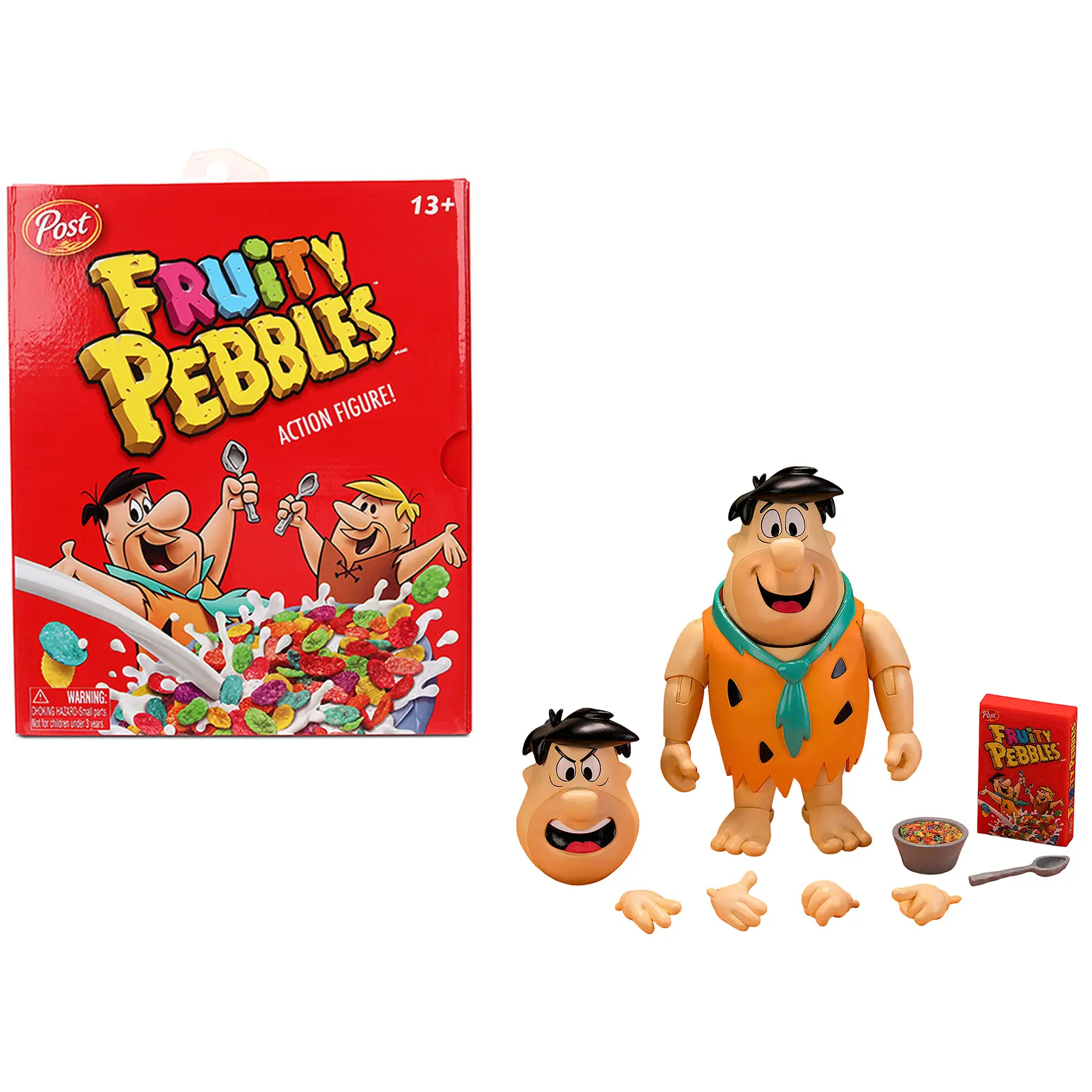 Fred Flintstone 6" Moveable Figure with Accessories "The Flintstones - Post Fruity Pebbles" Model by Jada