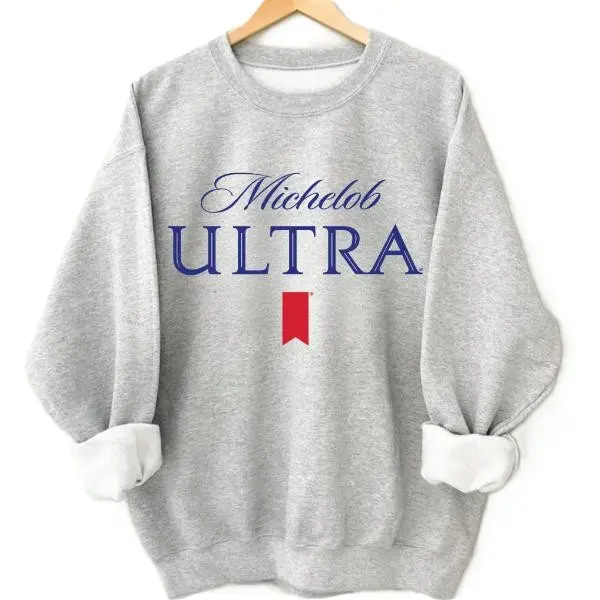 Michelobbb Ultra Sweatshirt, Classic Logo Pullover, Vintage Bar Style Top, Casual Streetwear, Gift For Men Women, Full Size, Full Color