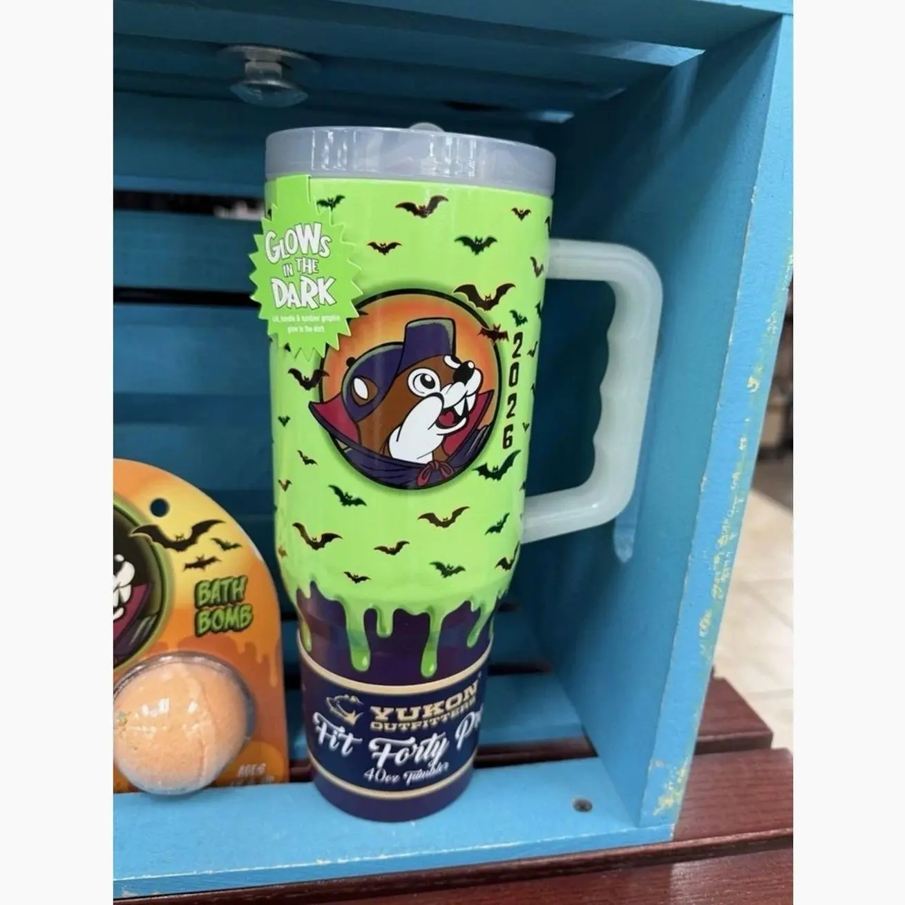 2026 NEW Buc-ee’s Halloween Glow N' The Dark Tumbler 40oz With Handle