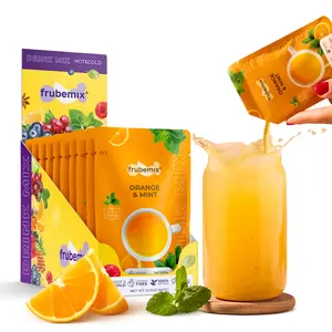Frubemix Orange & Mint Drink Mix - Immune Support with Vitamin C for Daily Defense & Cooling Clarity - Hot & Cold Beverage