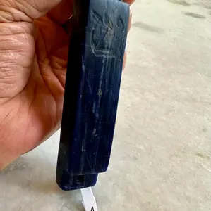 Hand-Carved Sodalite Stone Mezuzah for Spiritual Home Protection #4 - Unique One-of-a-Kid Piece