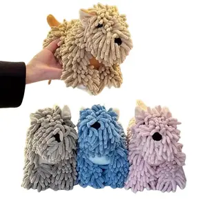 2026 New Cute Puppy Wall-Mounted Hand Towels, Soft Ultra-Absorbent Decorative Towels for Kitchen & Bathroom, Machine Washable & Easy Maintenance