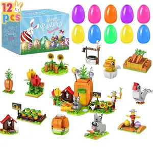 New Easter Egg Toys |   Printed Plastic Fillable Eggs & DIY Bunny Capsule Toys, Perfect Easter Gifts for Kids