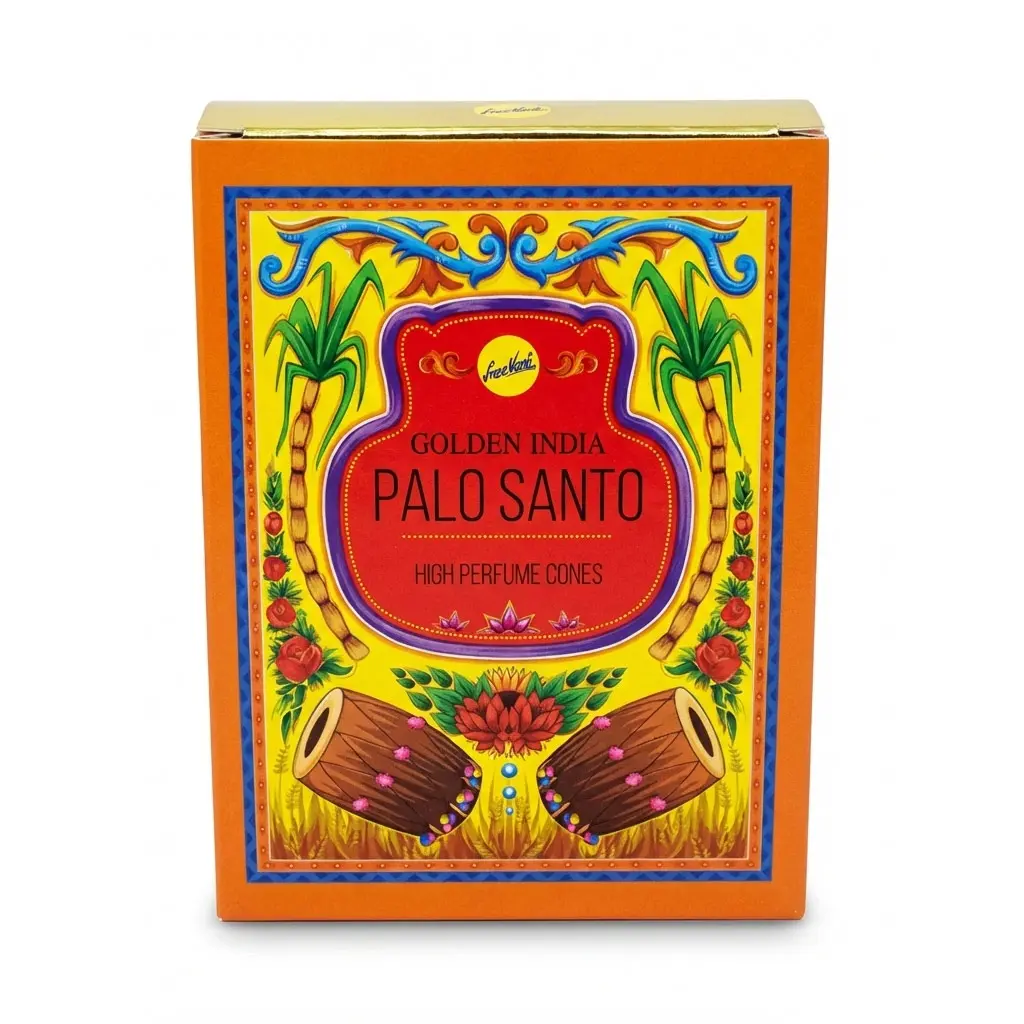Palo Santo Backflow Incense Cones 10-Pack Sree Vani Sacred Wood