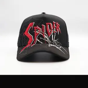 GORRA SPIDER  Black Adjustable Hat - High-Quality Baseball Cap with Unique Cloud Design