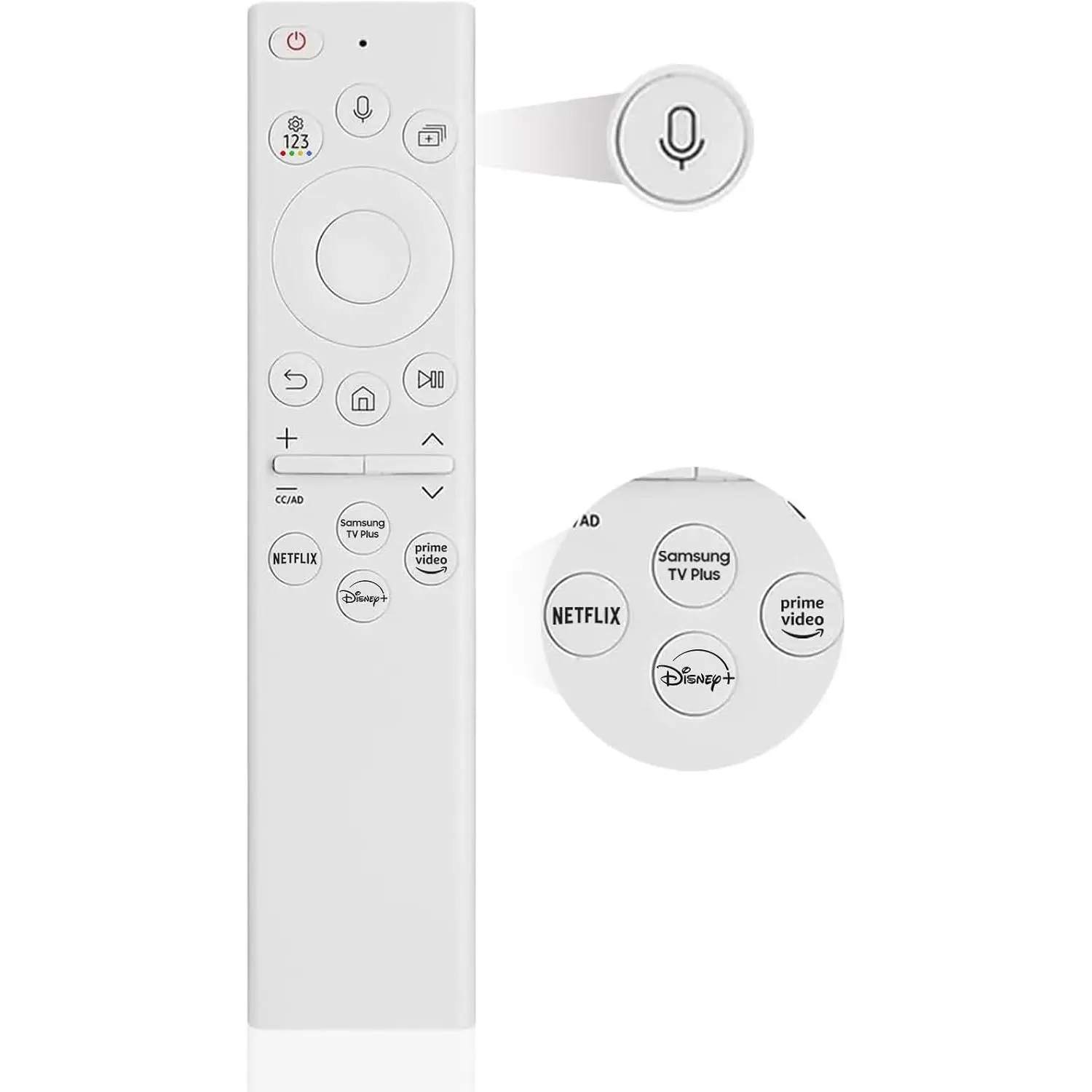Replacement Remote Control for Samsung Smart TV, with Voice Control Functionality