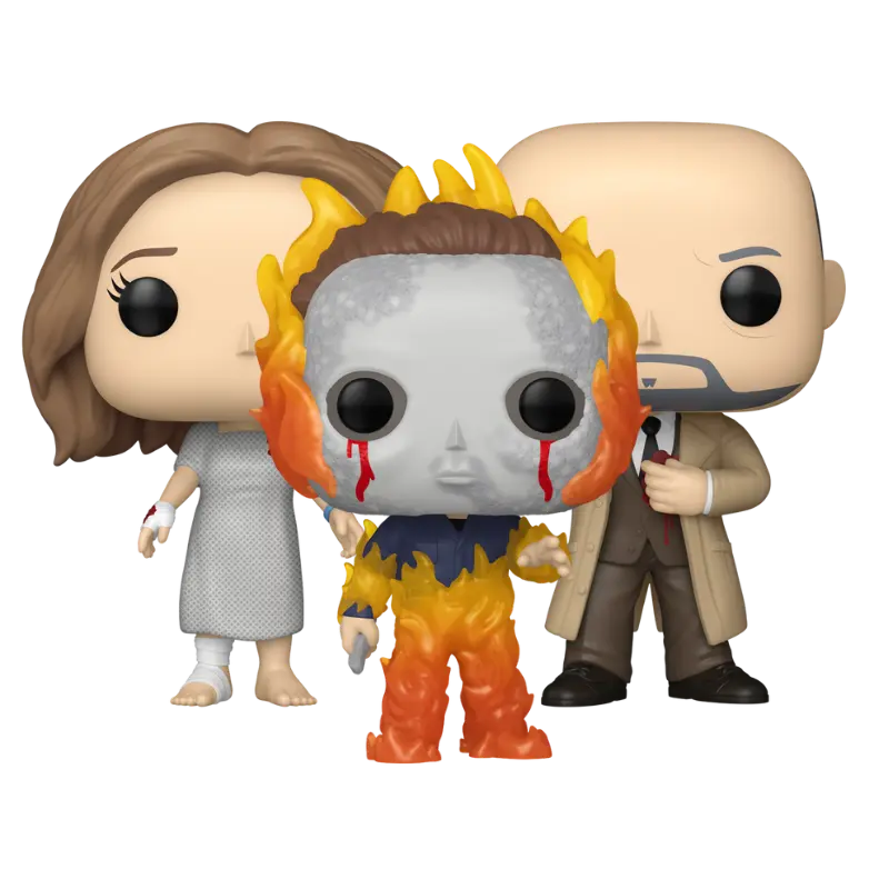 Funko Pop! Halloween II Bobblehead Set - 3 Horror Icons Character Art Display Figurines, Miniature Collectible Figures Assortment