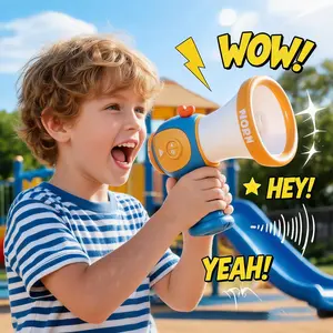 Silly Voice Changer Horn - Kids' Funny Megaphone with Multiple Sound Effects, Ideal for Pranks, Party Fun - Novelty Gag Toy Gift for Boys & Girls