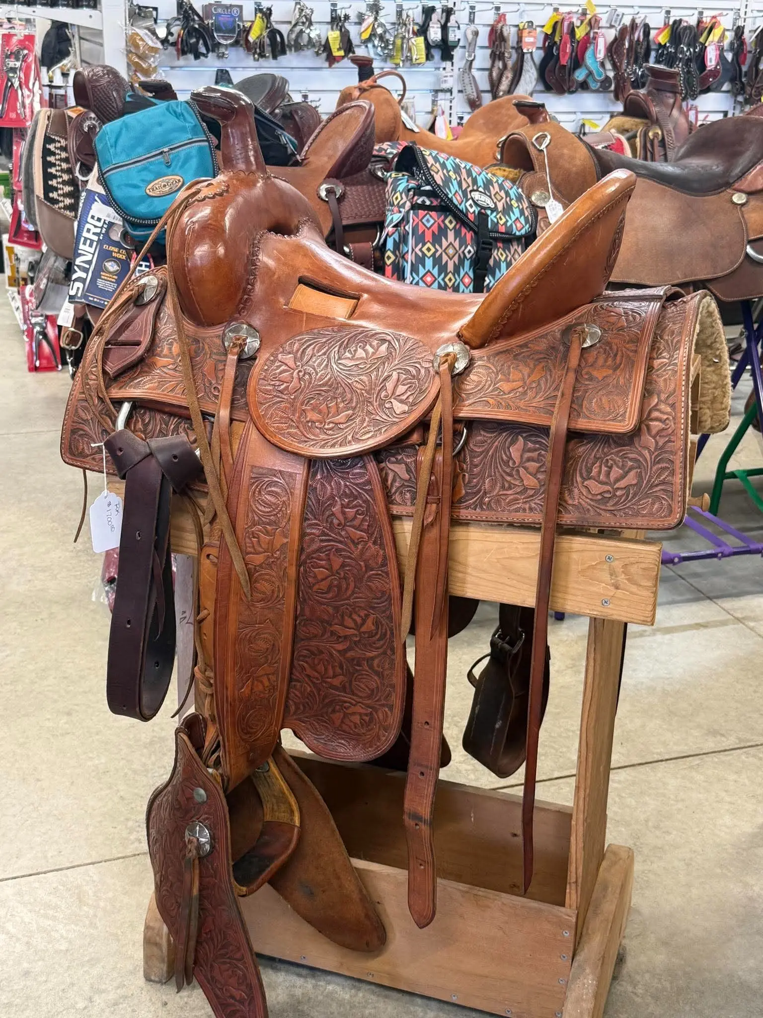 15" Used Custom Made Western Saddle