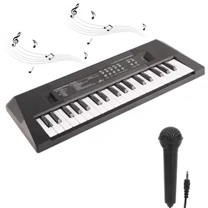 37-key digital piano keyboard with microphone and recording function, a perfect birthday and Christmas gift, very suitable for beginners