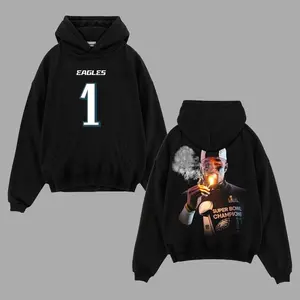 Eagles Nation Jalen Hurts On Fire Fly Eagles Fly Game Day Cotton Shirt (Made In US), Hurts So Good Philly Eagles Fans Outfit, Game Day Outfit, Gift For Football Fans [Tshirt - Sweatshirt - Hoodie]