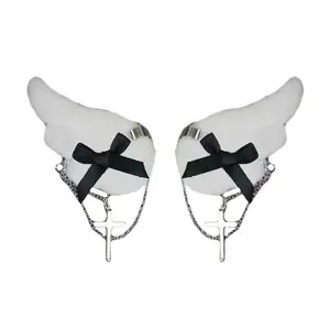 1 Pair of Women’s Cool Gothic Hair Clips — Spice Girl Anime Hair Pins, Side Clips