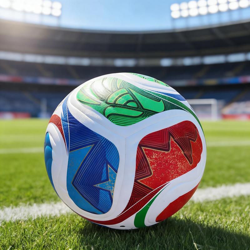 Size 5 Soccer Ball with Gifts PU Leather Football Balls Ideal Gifts for Outdoor Play Includes  Gifts