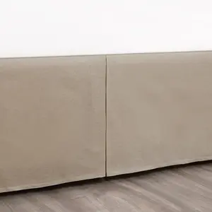 Faux Linen Dust Ruffle