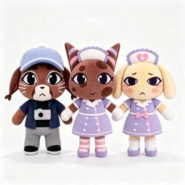 2026 New Horror Animal Hospital Soft Stuffed Plush Doll, Cartoon Plush Toy for Home Decoration, Halloween Gift for Collectors