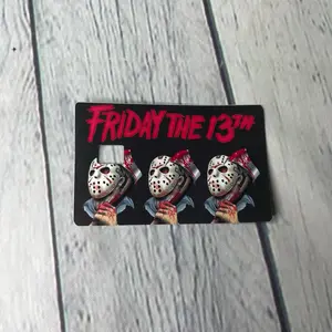 Halloween mask credit card skin sticker decal