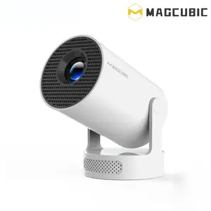 Magcubic Hy300pro+ 290ansi Android14 Portable Projector, 0.9:1 Short Projection, Native 1280x720p, Wifi6 Bt5.4, Bluetooth-compatible Speakers