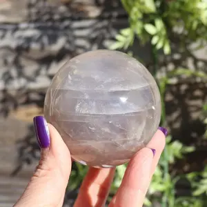 Blue Rose Quartz Crystal Sphere
