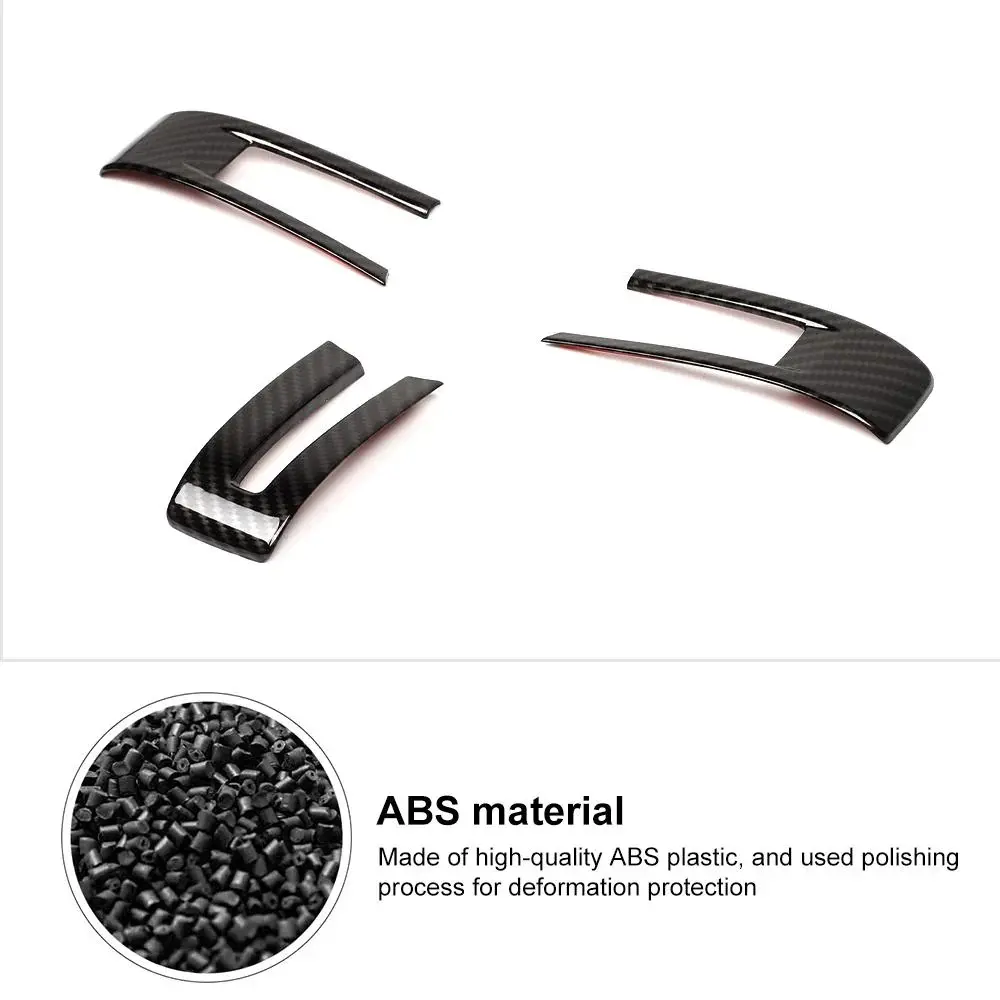 Carbon Fiber & ABS Steering Wheel Center Control Decoration Kit - Customizable Automotive Decoration, Aesthetic Car Accessory, Fit for Ford Mustang 2009-2013