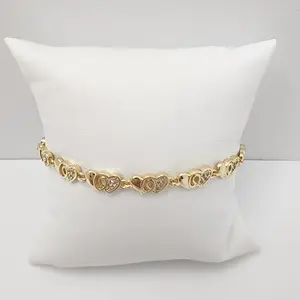 14K Gold laminated bracelet 7” -inch length