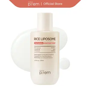 MAKE P:REM Rice Liposome Panthenol Moisture Toner 6.76 Fl Oz, 200ml | Long-Lasting Hydrating Korean Toner for Skin Barrier Support