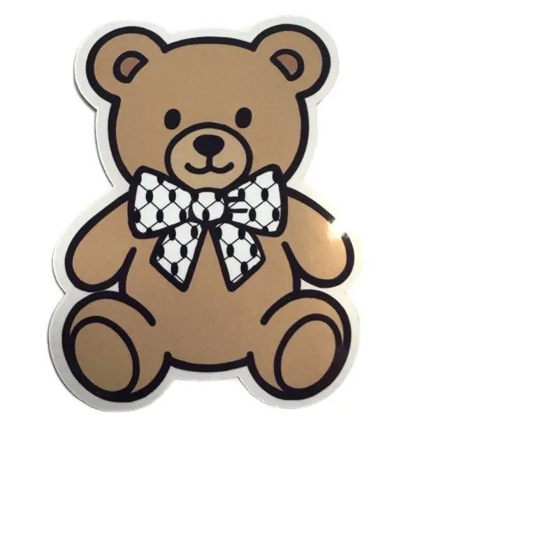 Keffiyeh Bow Bear Sticker or Magnet