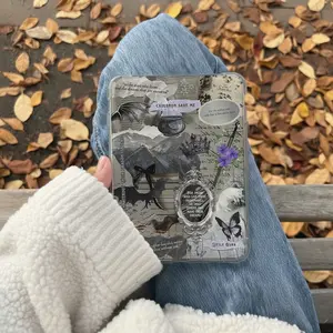 Little Osha Kindle Insert for Clear Case – Aesthetic Book Lover Decor | Cozy Reading Accessory