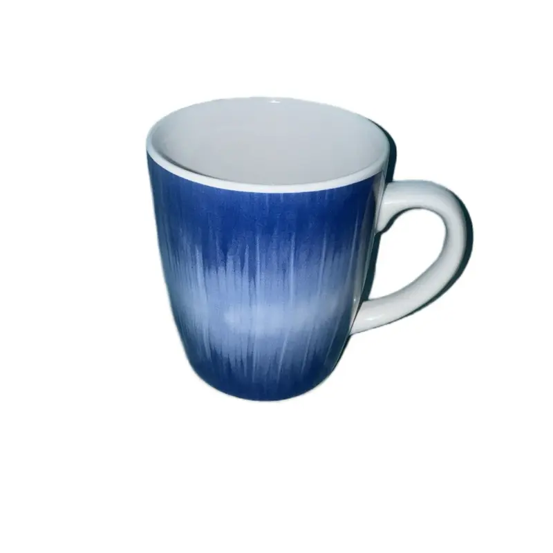 Classic 20oz Ceramic Mug Blue and White Color Design Coffee Cup Drinkware  with Heavy-Duty Handles Sturdy for Daily Use Stylish Reusable Washable  Tumbler - TikTok Shop
