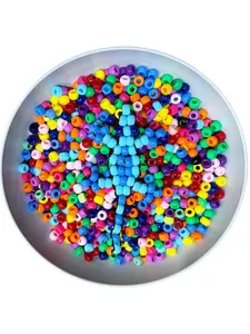 1200pcs Small Horse Beads Bulk Plastic Beads for Bracelet Making, Multicolor Beads for Braids, DIY Crafts, Keychains, Decorations