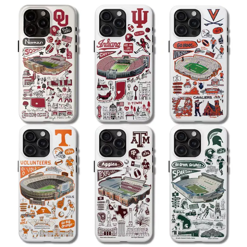 College Football Team Tough Phone Case | Heavy Duty Shockproof Varsity Sports Fan Cover |  Designs For iPhone 12-17 Series & Samsung Galaxy S21–S26 Series