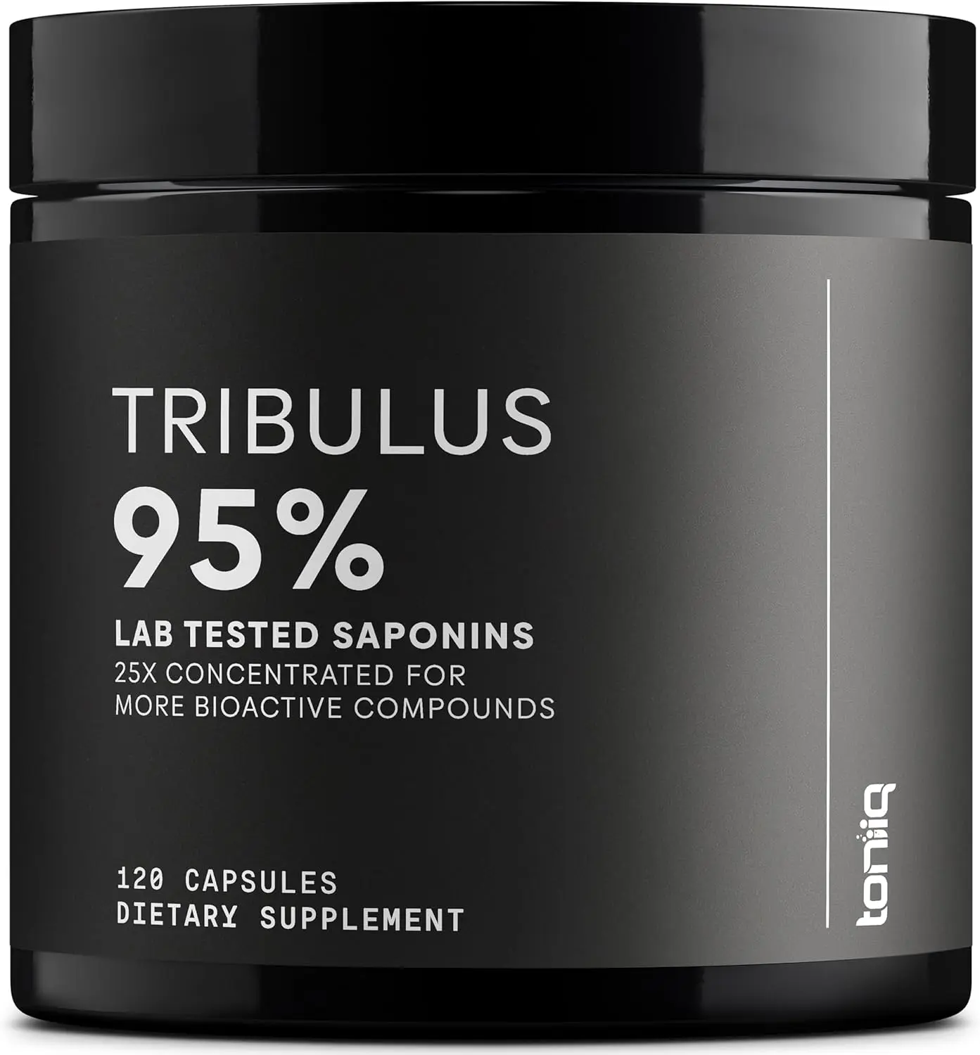 Toniiq Tribulus Terrestris for Men - Ultra High Potency 25:1 Extract with 95% Saponins - 1300mg Pure & Concentrated Formula - Third-Party Lab Tested for Purity & Quality - 120 Capsules