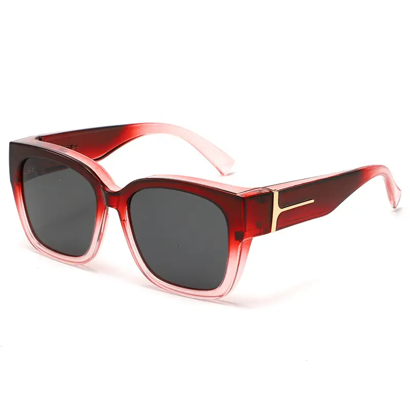 Gradient Red Frame, Smoke Grey Lenses