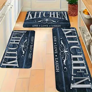 Non-Slip Washable Carpet Floor Mat Suitable Bedroom Bathroom - Soft Flannel with StripedCheckerboardPlainFloral Patterns, Hand Washable Mat for Entryway, Grid & Solid Colors