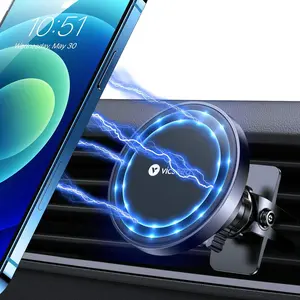 VICSEED for Magsafe Car Mount [Upgraded Strongest Magnet Power] Magnetic Phone Holder for Car Vent 360 Adjustable Magnetic Car Phone Holder Mount for Iphone 17 Pro Max 16 15 14 13 12 plus Mini