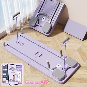 UMAY Multi-functional Ab Exercise Board, Home Pilates Reformer, Ab Workout Equipment for Core Strength Training Foldable for Home Gym Fitness